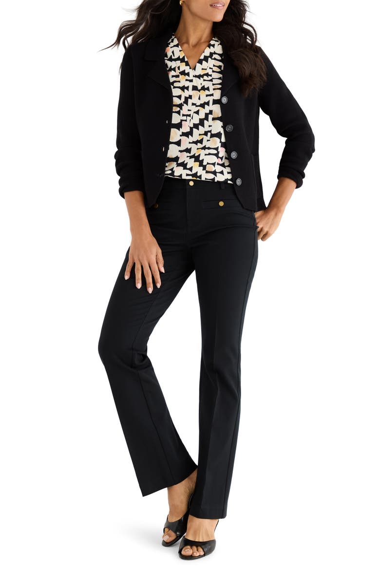 Mod Mix Crepe Sleeveless Top, Alternate, color, BLACK MULTI
