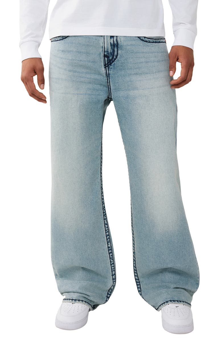True Religion Vinny Super T Ultra Baggy Jeans, Main, color, Artic Whisper Light Wash