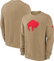 Nike Men's Nike Tan Buffalo Bills Swing Pass Rewind Club Pullover Sweatshirt