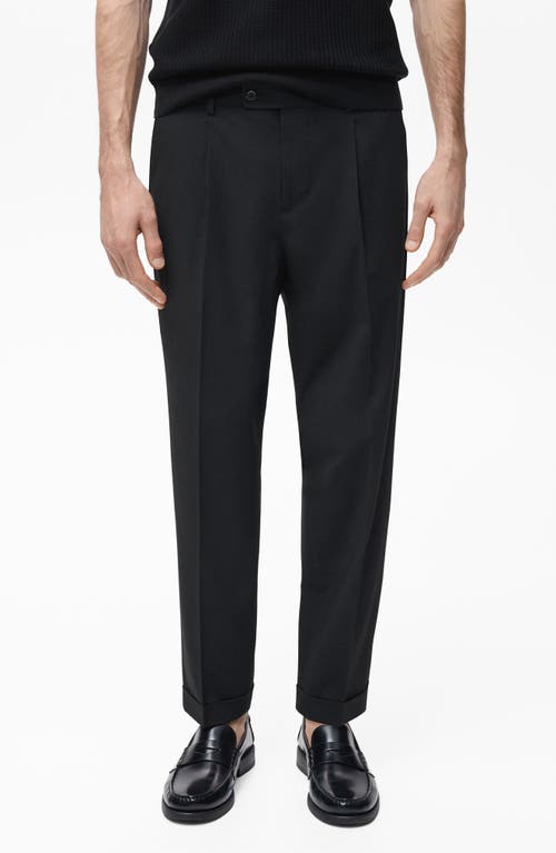 Mango Suit Pants In Black