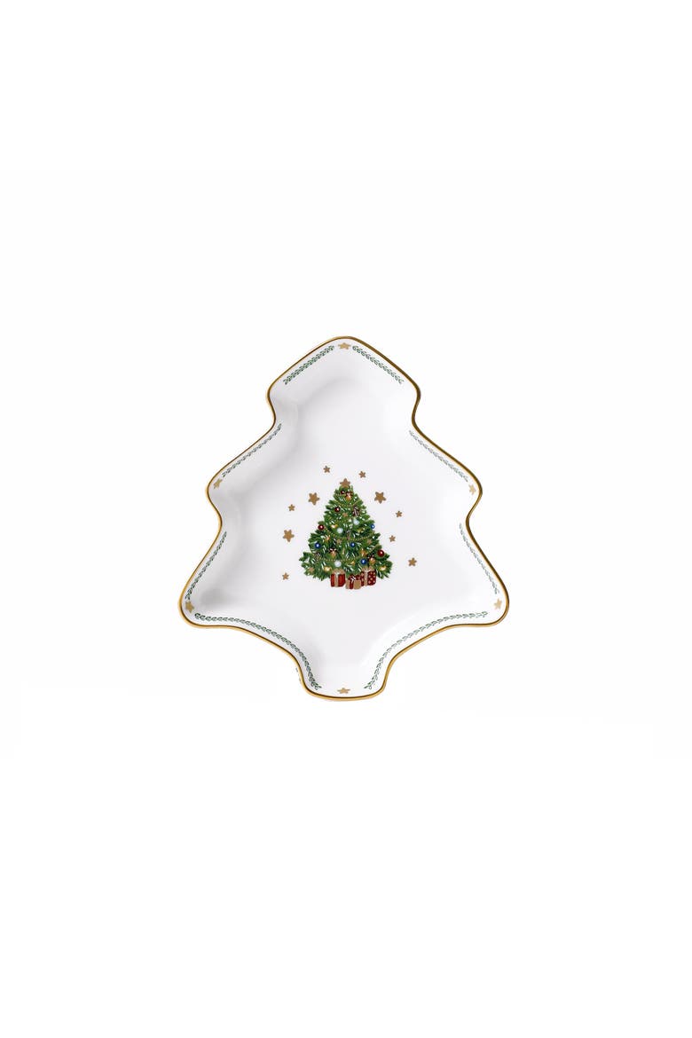 My Noel Tree Small Plate, Main, color, White