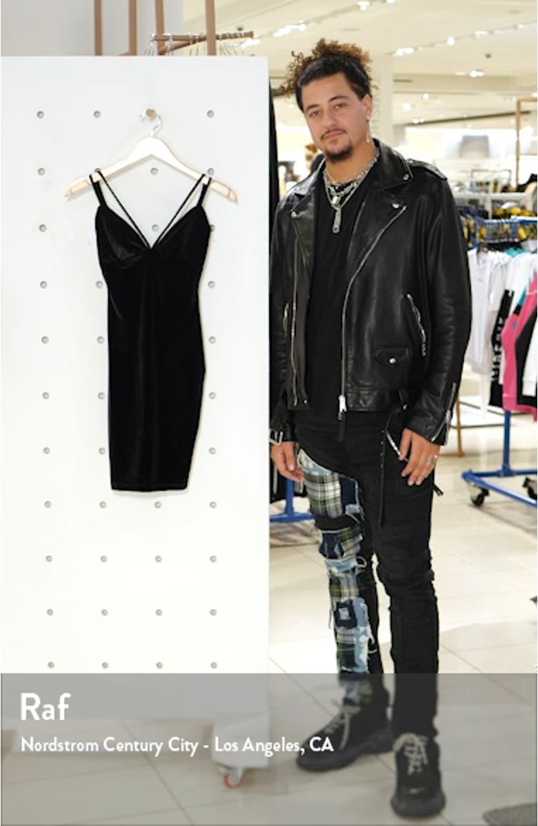 Vickie Strappy Velvet Dress, sales video thumbnail