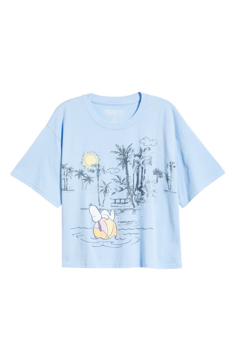 Vinyl Icons Snoopy Graphic T-shirt, Alternate, color, Light Blue