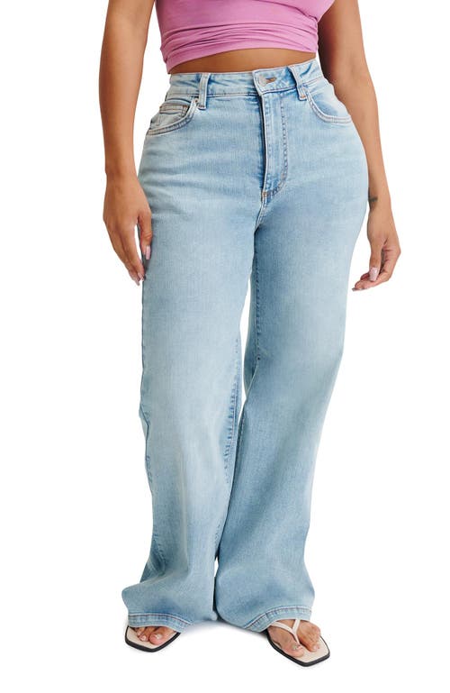 Cotton On Curvy Stretch Wide Jean In Blue