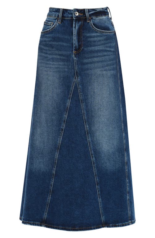Bayeas Denim A-line Skirt In Blue Tears In Blue