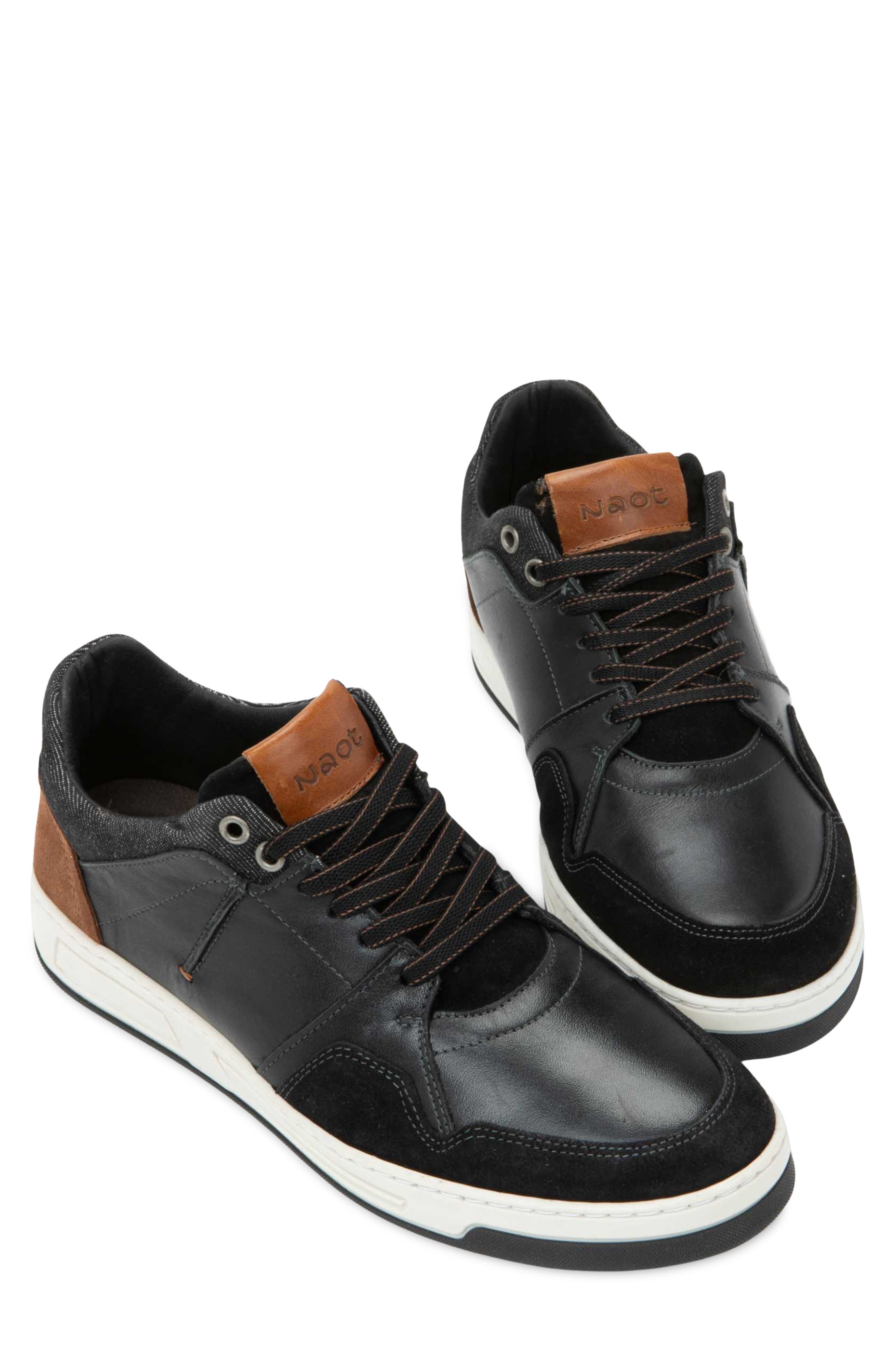 Speed Sneaker, Alternate, color, BLACK BROWN LEATHER COMBO