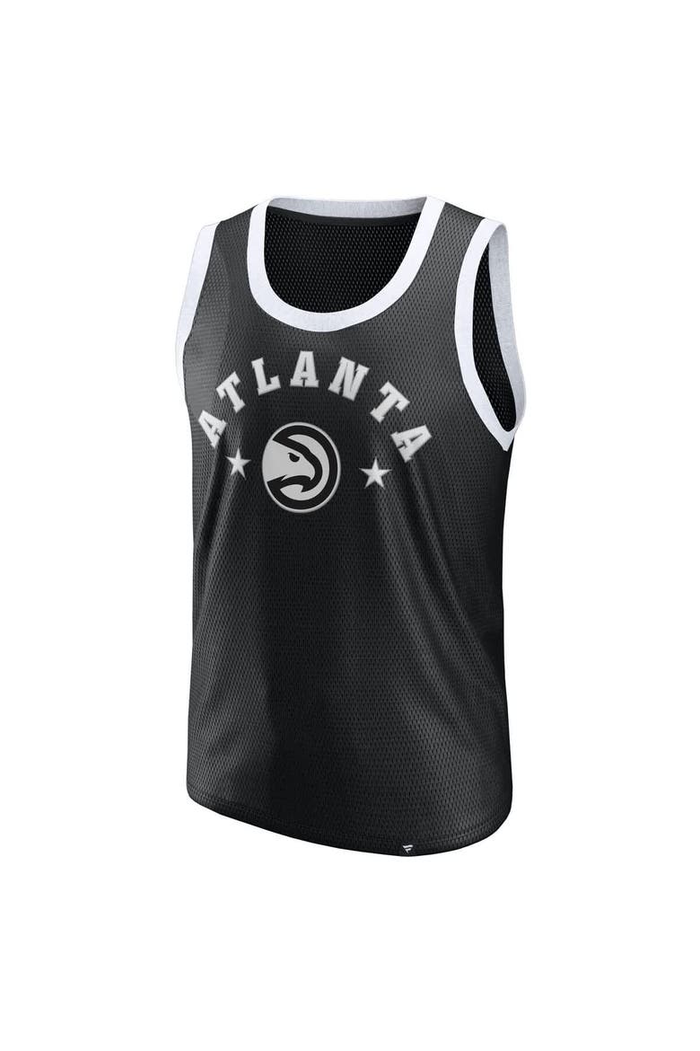 Men's Fanatics  Black Atlanta Hawks Mesh Tank Top, Alternate, color, Black