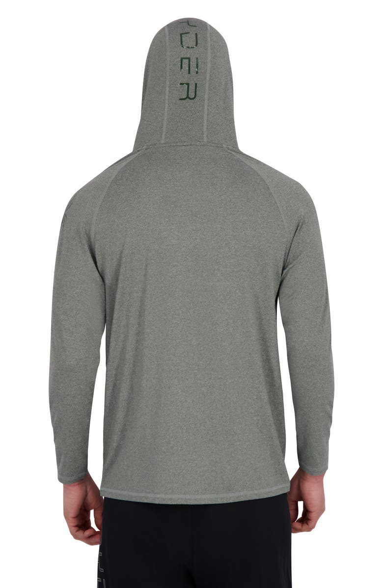 Spyder Drop Needle Hooded Rashguard, Alternate, color, Kombu Gree