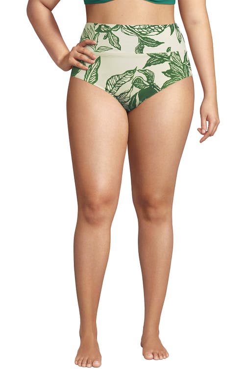 LANDS' END LANDS' END CHLORINE RESISTANT PINCHLESS HIGH WAISTED BIKINI BOTTOMS