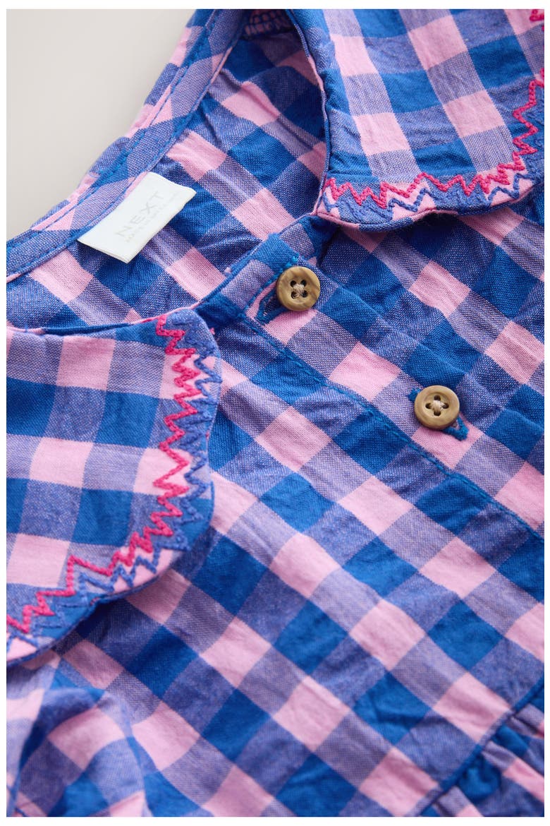 Kids' Gingham Dress, Alternate, color, BLUE