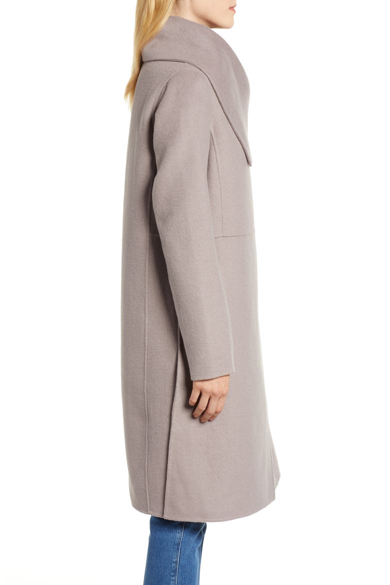 Double Faced Shawl Coat, Alternate, color, DUSK