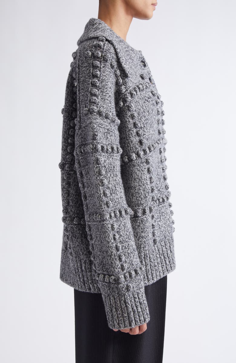 Altuzarra Mitch Merino Wool Sweater, Alternate, color, Grey Melange