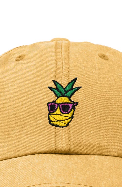 DALIX DALIX PINEAPPLE EMBROIDERED DAD HAT 