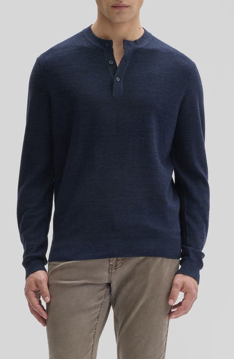 Aranda Merino Wool Henley Sweater
