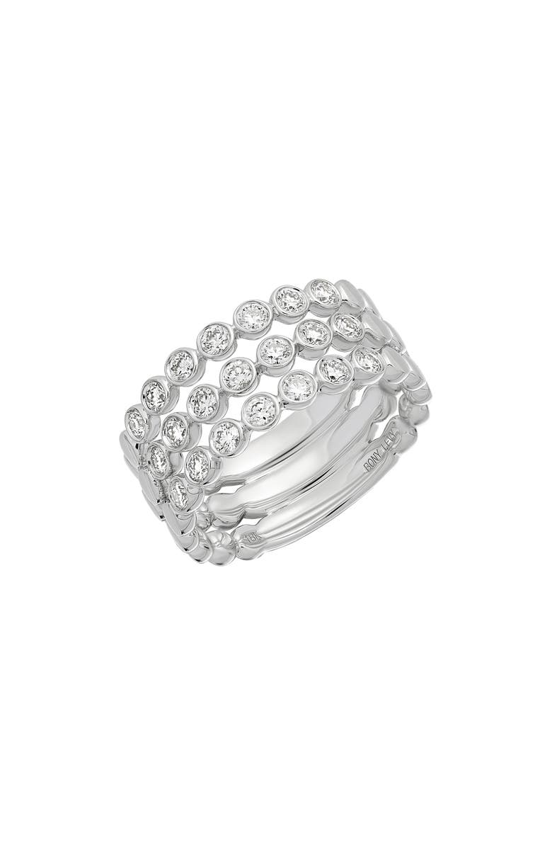 Bony Levy 18K Gold Bezel Set Diamond Band Ring - 0.73 ctw, Main, color, 