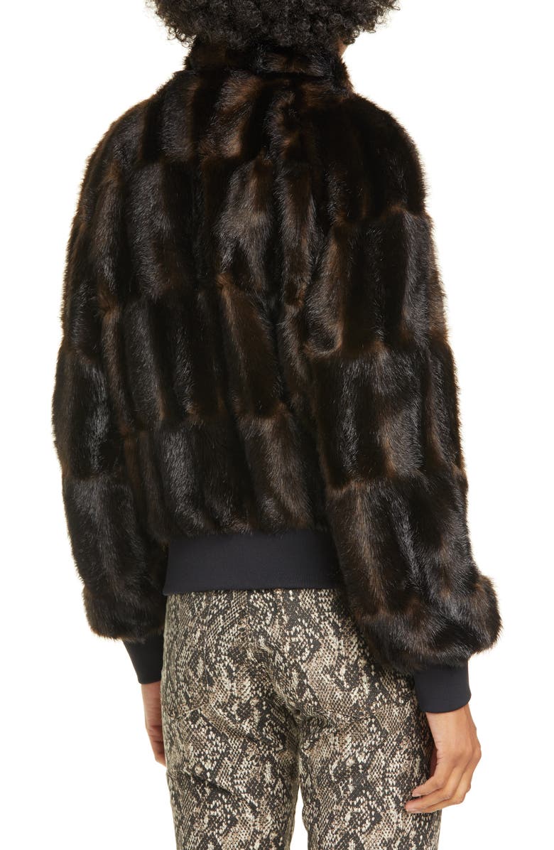 Veronica Beard Bellfire Faux Fur Bomber Jacket, Alternate, color, 