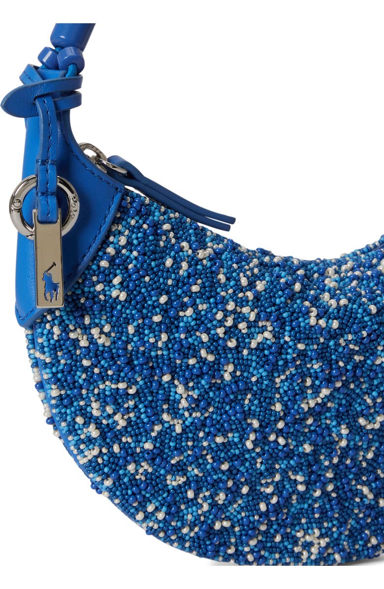 Polo Ralph Lauren Mini Beaded Shoulder Bag, Alternate, color, Pool Blue