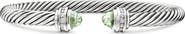 David Yurman Classic Cable Bracelet in Sterling Silver with Semiprecious Stones & Diamonds, 5mm