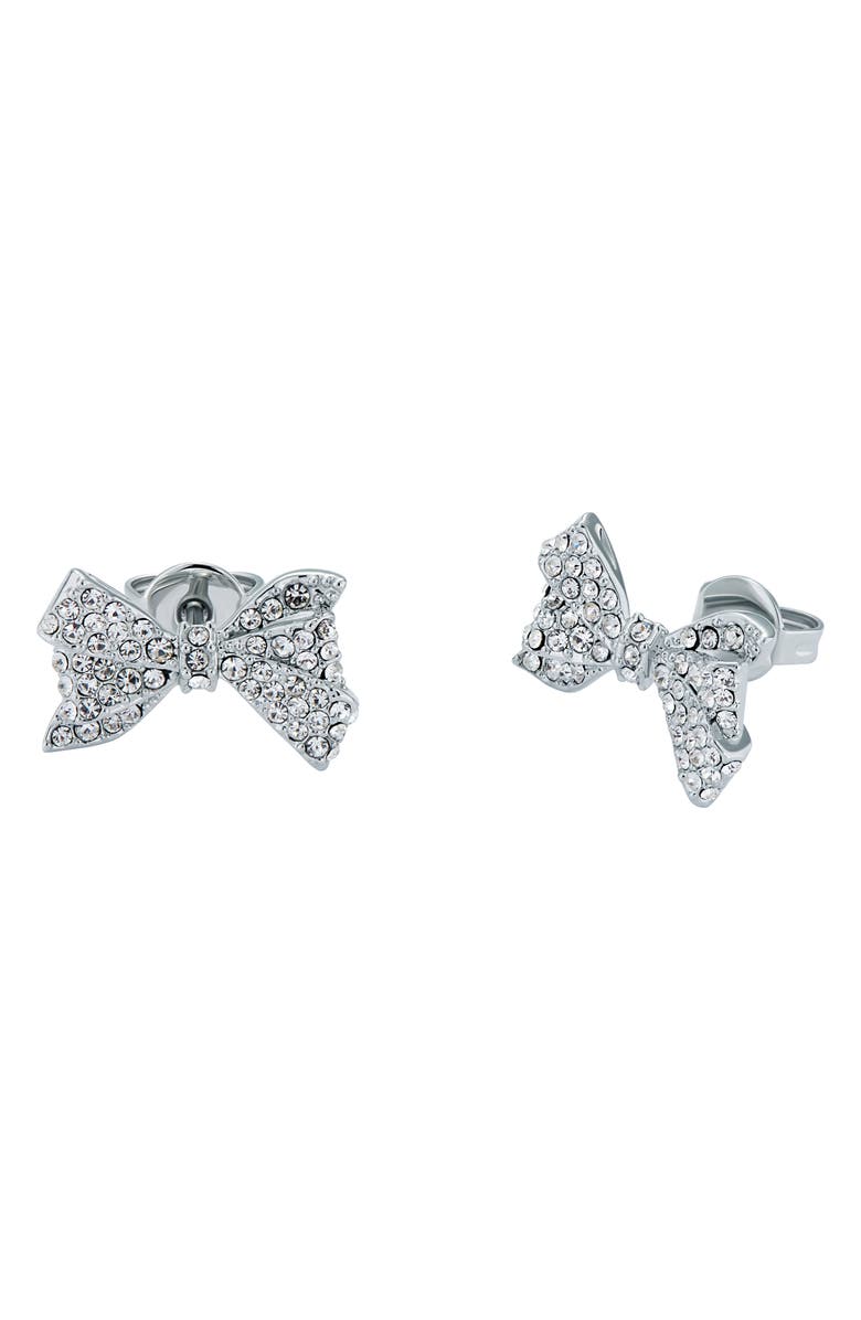 Ted Baker London Barseta Pavé Crystal Bow Stud Earrings, Alternate, color, 