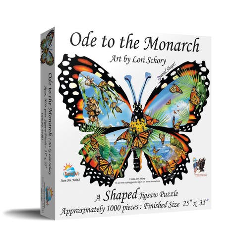 Ode to the Monarch 1000 piece Jigsaw Puzzle for Adults Special Shape
