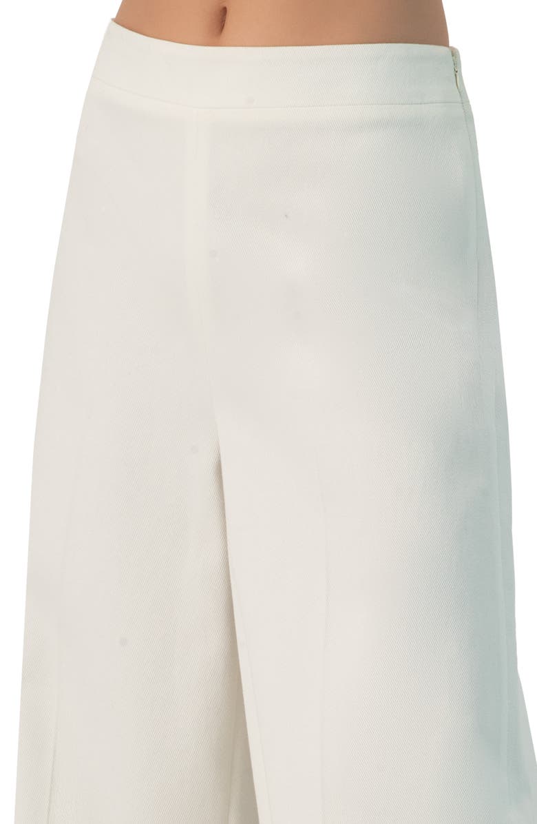 IVONNE Wide-Leg Culotte Pants, Alternate, color, White