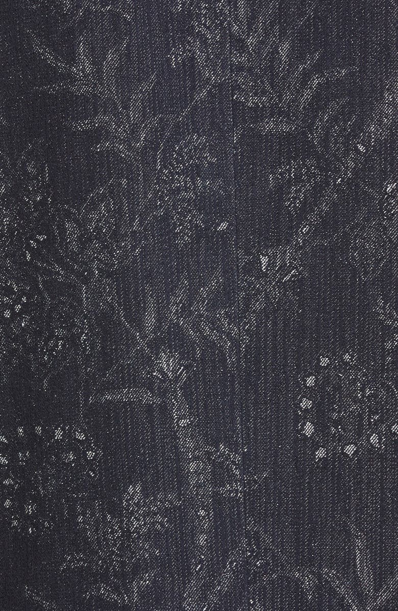 Etro Floral Double Breasted Cotton Blend Jacket, Alternate, color, 