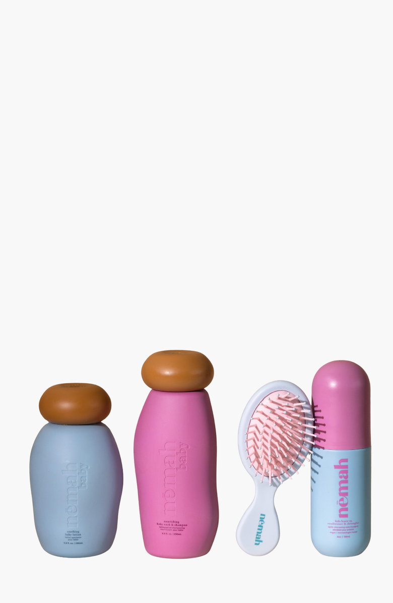 Nēmah Bath-Time Trio, Main, color, Light Blue | Pink