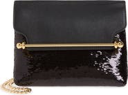 Strathberry Mini Stylist Sequin & Leather Crossbody Bag