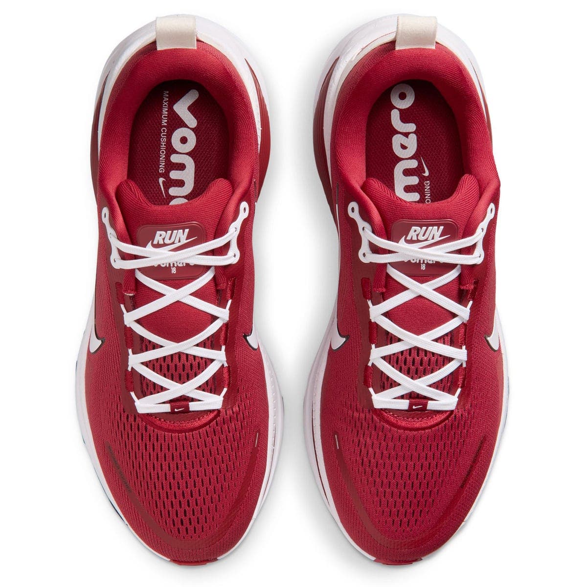 Men's Nike Oklahoma Sooners Vomero 18 Running Shoes, Alternate, color, Red