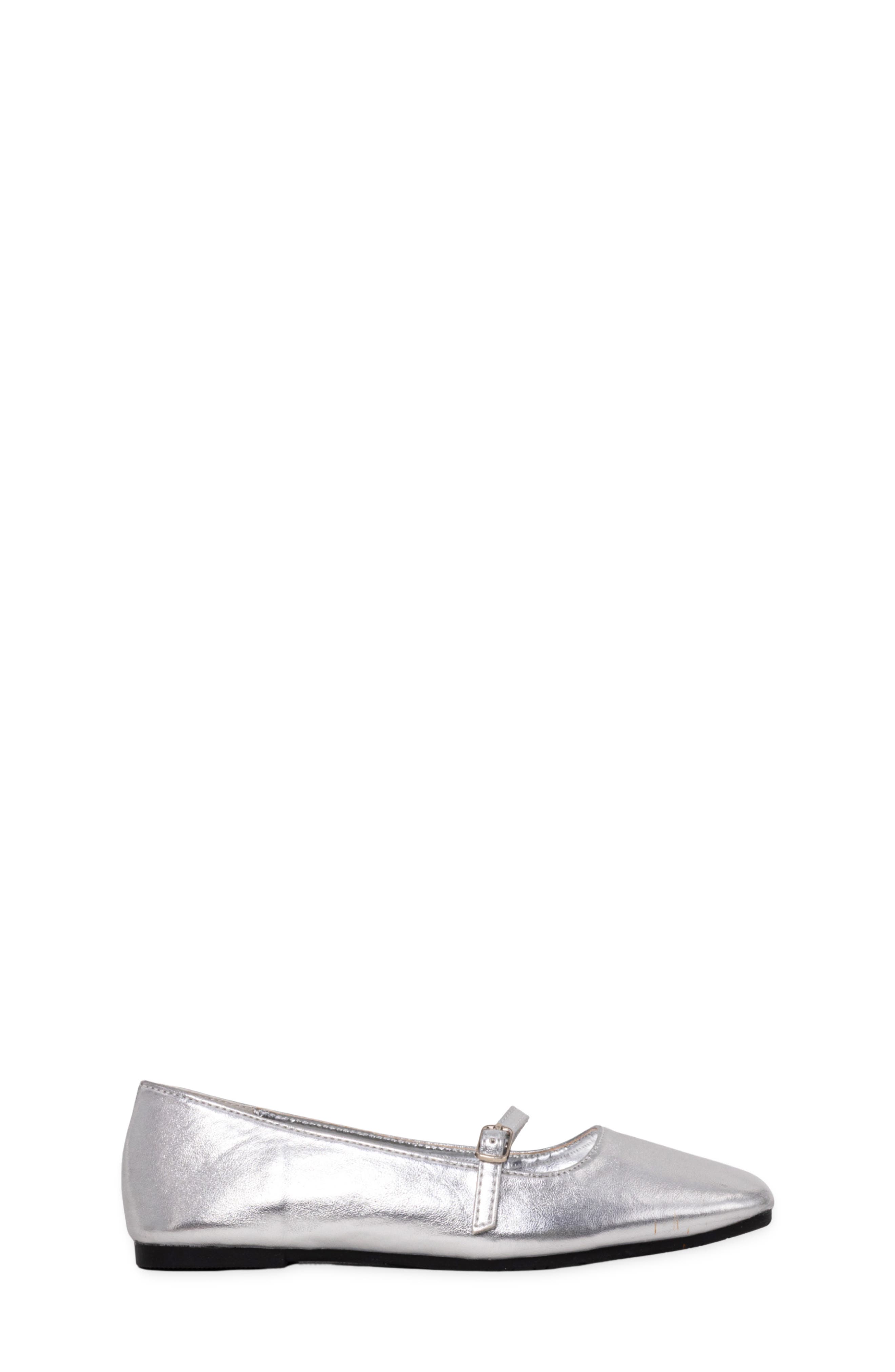 Kids' Adele Mini Faux Leather Mary Jane, Alternate, color, STERLING