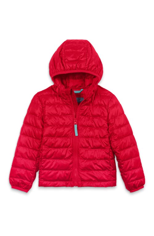 Primary Kids Lightweight Puffer Jacket In Red