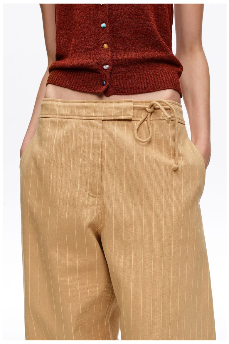 Barrel-Leg Wrap Trousers, Alternate, color, OCHRE