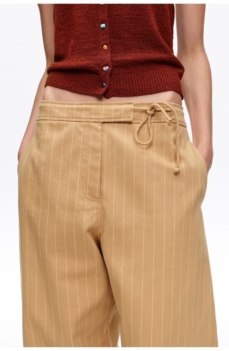 Bimba y Lola Barrel-Leg Wrap Trousers, Alternate, color, Ochre