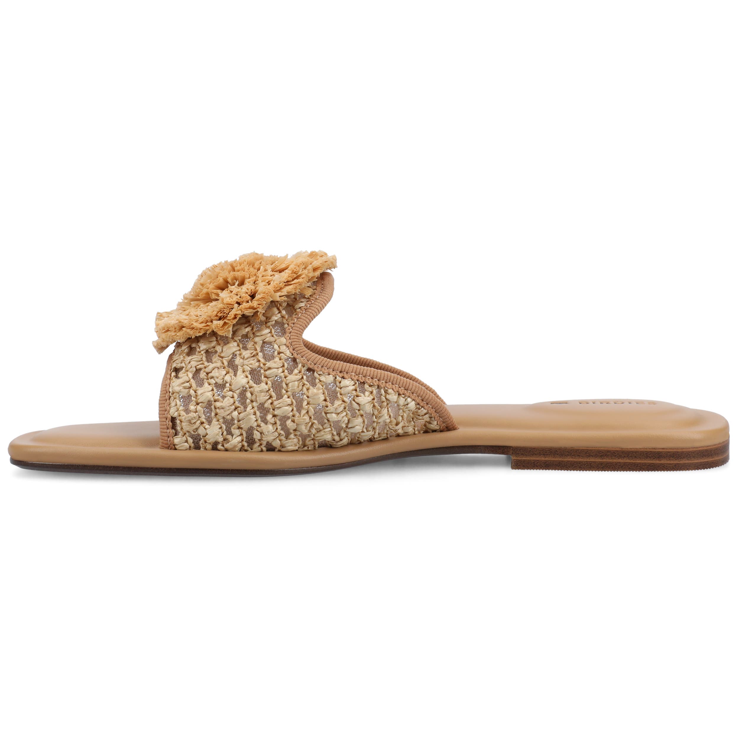 Birdies The Kiwi Pom Sandal, Alternate, color, Tan Openweave