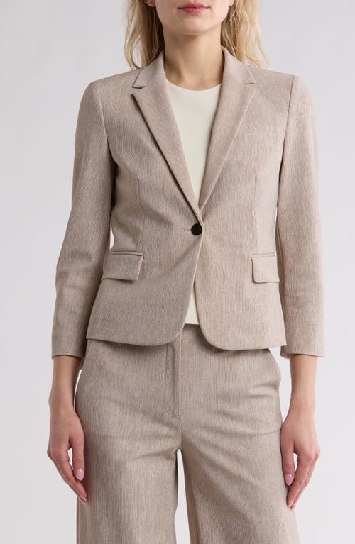 Theory Shrunken Blazer In Neutral