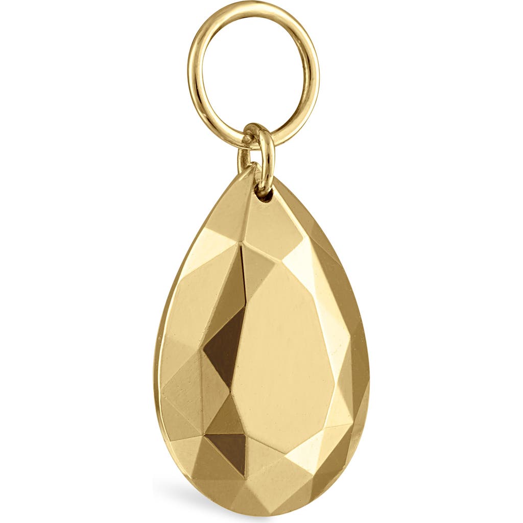 MARIA TASH MARIA TASH FACETED PEAR CHARM PENDANT
