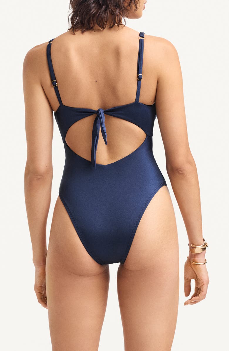Vitamin A<sup>®</sup> Terra Cutout One-Piece Swimsuit, Alternate, color, Midnight