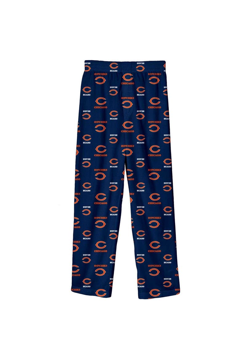 Youth Navy Chicago Bears Team-Colored Printed Pajama Pants, Main, color, Navy