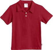 City Threads USA-Made Baby Boys Soft 100% Cotton Jersey 2-Button Short Sleeve Polo Shirt