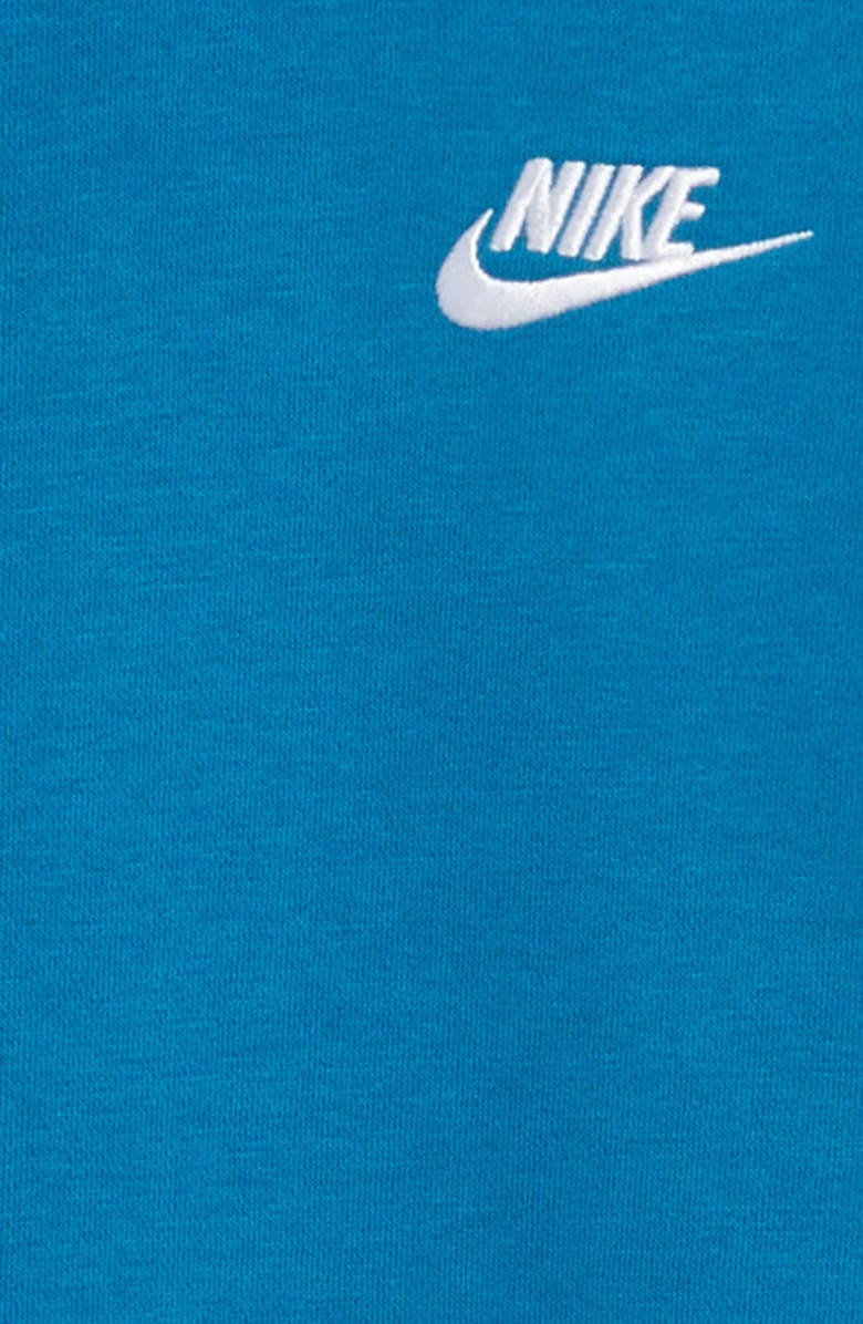 Nike Kids' Club Fleece Hoodie, Alternate, color, Green Abyss/White