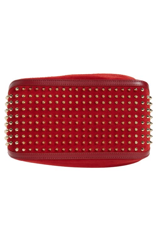 Christian Louboutin Funky Empire Spike Dopp Leather Top Handle Pouch