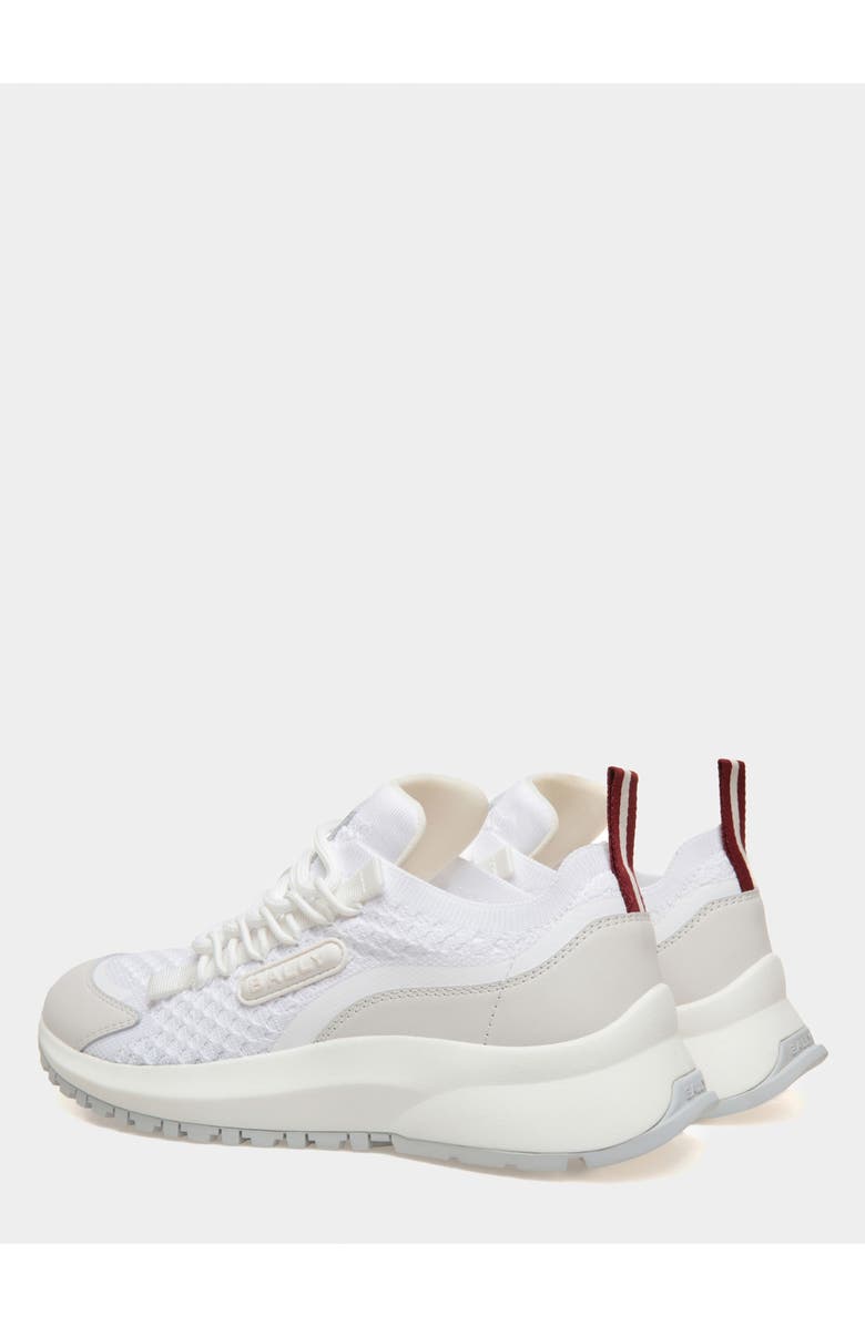 Bally Outline Sneaker in Knitted Fabric, Alternate, color, White