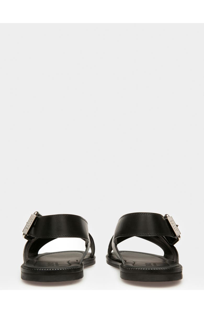 Bally Jamilo Leather Sandals, Alternate, color, Black