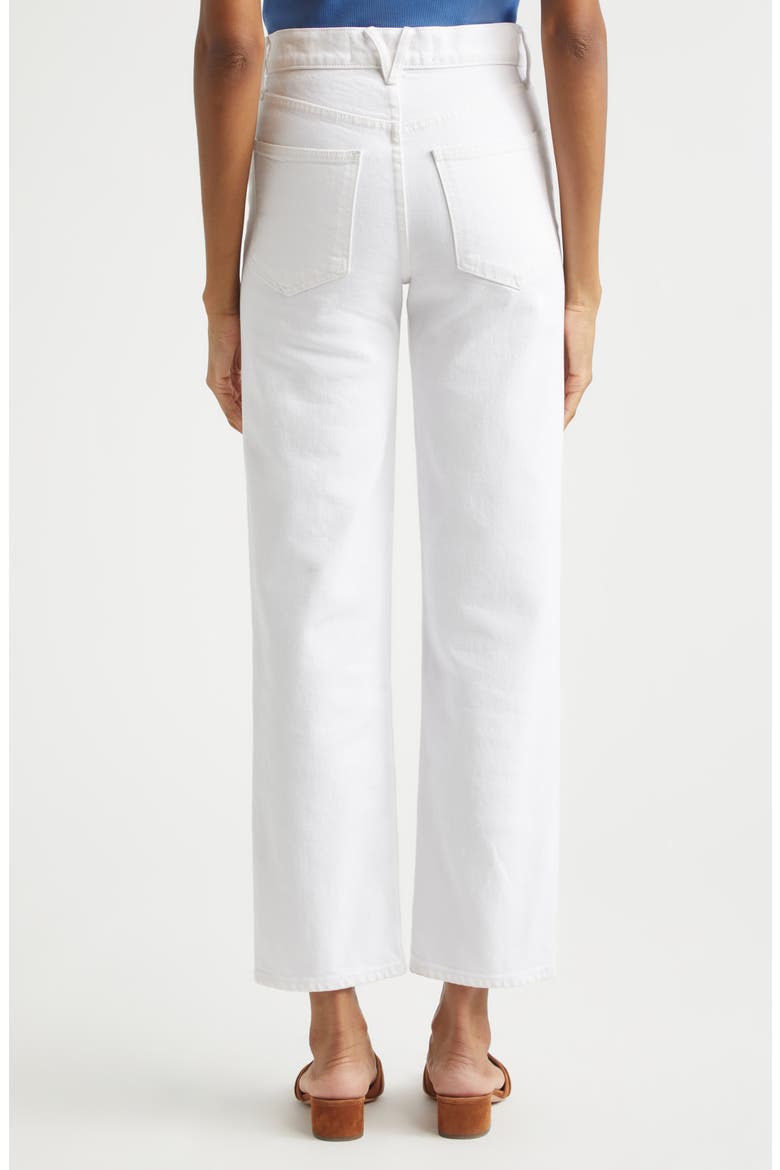 Leah Ankle Straight Leg Jeans, Alternate, color, WHITE