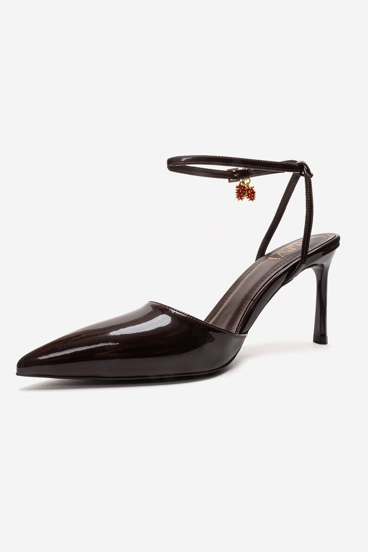 Thalia Stiletto Pump, Alternate, color, Brown Patent
