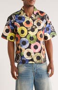 Billionaire Boys Club BB Techniques CD Print Cotton Camp Shirt