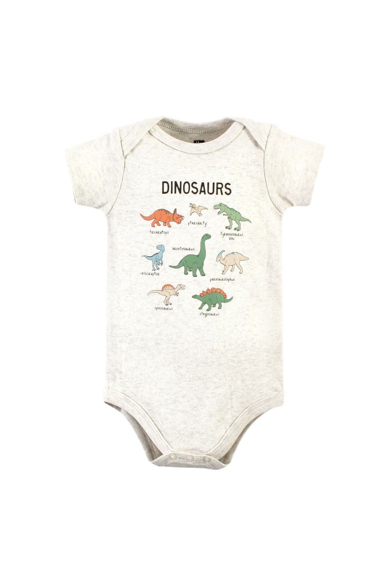 Five-Piece Set of Cotton Infant All-in-One Bodysuits, Alternate, color, Dinosaur Adventures 5-Pack