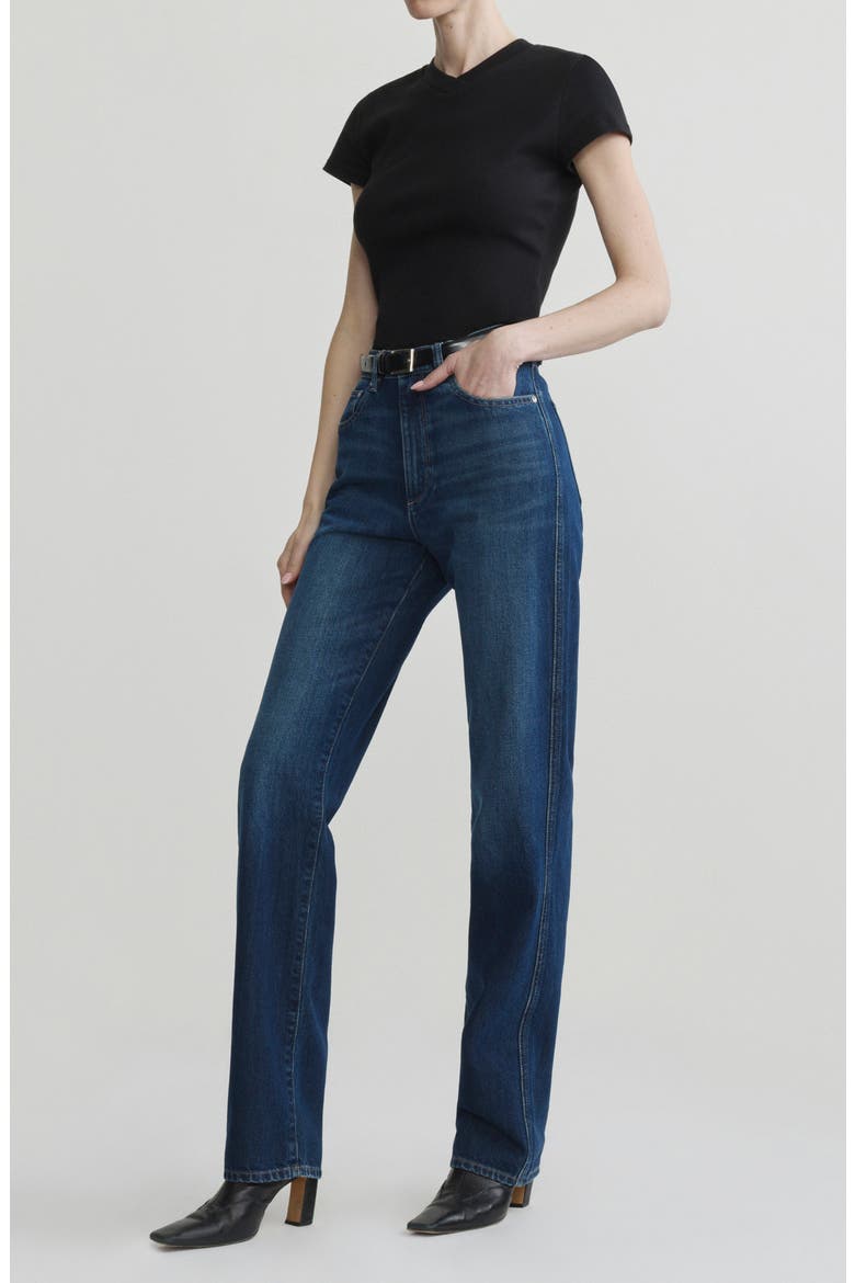 Cate Classic Straight HIGHLUXE™ Jeans, Alternate, color, DECEMBER