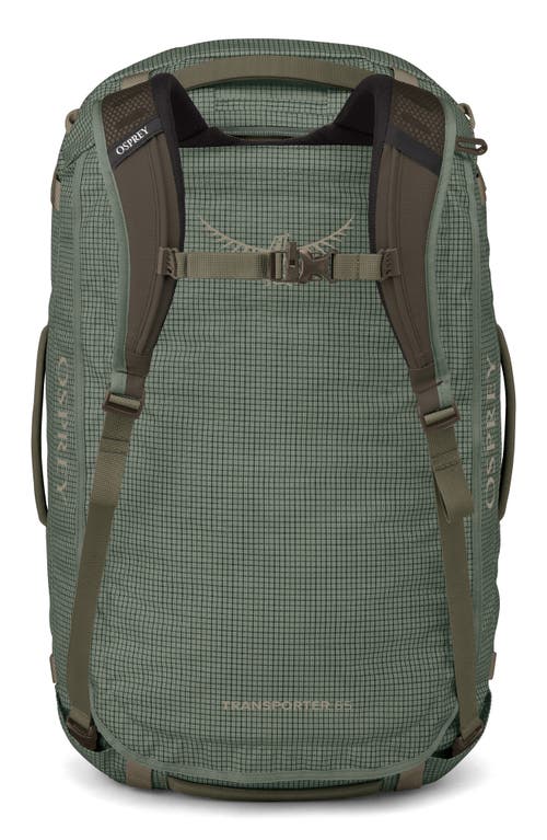 Osprey Transporter 65-liter Duffle Luggage In Pine Leaf/earl Grey