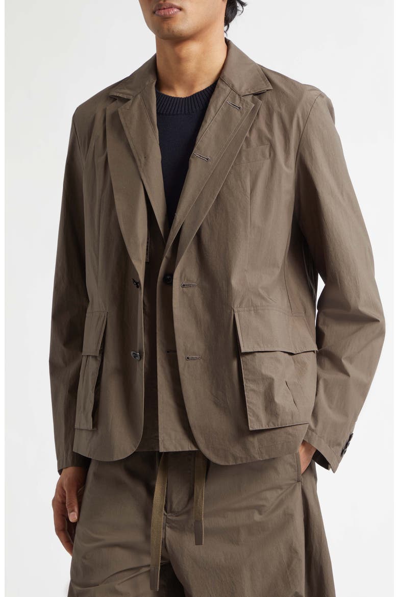 Cotton Typewriter Sport Coat, Alternate, color, TAUPE
